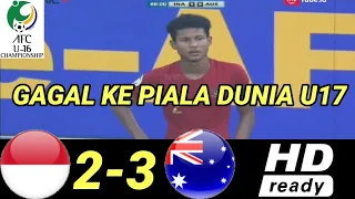 INDONESIA VS AUSTRALIA 2-3 FULL HIGHLIGHT & GOL AFC U16 2018