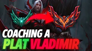 Coaching a PLATINUM VLADIMIR MIDLANE | How to climb with Vladimir to DIAMOND in Season 14