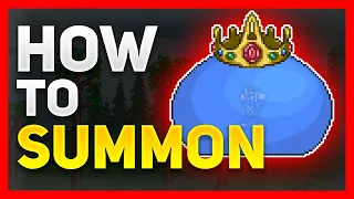 How To Summon KING SLIME In Terraria!