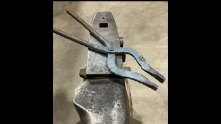 FORGING A REBAR TONGS