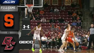 Syracuse vs. Boston College Full Game | 2019-20 ACC Men's Basketball
