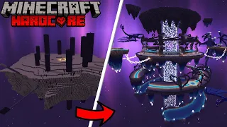 I Transformed The End in Hardcore Minecraft...