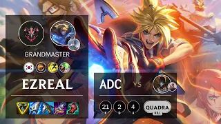 Ezreal ADC vs Jhin - KR Grandmaster Patch 11.22