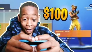 Kid Spends $100 On Season 8 *MAX* Battle Pass With Brother's Credit Card! (Fortnite)