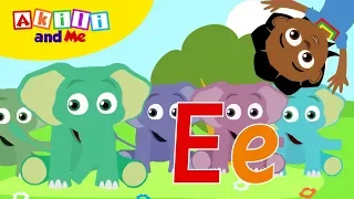 E is for Elephants! | Meet Letter E | Learn the Alphabet with Akili and Me