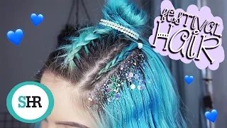 FESTIVAL HAIR | Festival Braids with Glitter!