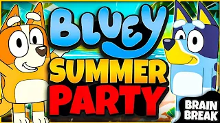 Bluey Brain Break Party | Freeze Dance & Chase | Just Dance