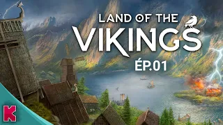 Construire un village viking, survivre et lancer des raids // LAND OF THE VIKINGS gameplay fr