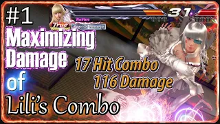 Maximizing Damage of Lili's Combo #1 - TEKKEN 7