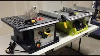 Harbor Freight Table Saw vs Ryobi Portable Table Saw