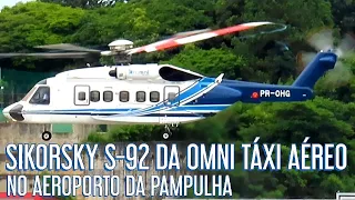 OMNI TÁXI AÉREO: SIKORSKY S-92 (PR-OHG) NO AEROPORTO DA PAMPULHA.