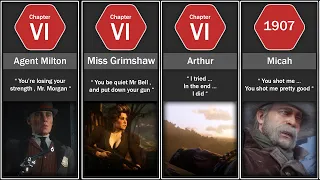 RDR2 Characters Last Words