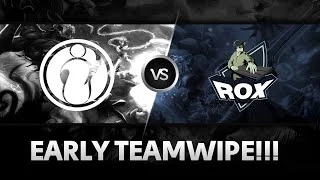 Early teamwipe by iG vs RoX.KIS @ SLTV 9 Finals