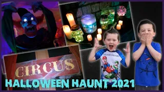 My Full 2021 Halloween Haunt | Spirit Halloween Animatronics | Full 9 Section Haunt | Clowns Circus