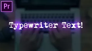 Adobe Premiere Pro Tutorial: Typewriter Text Effect Animation (How to / Essential Graphics)