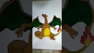 How to draw Charizard ||Step by Step Tutorial ||#drawing #charizard #pokemon#viral #short #pikachu