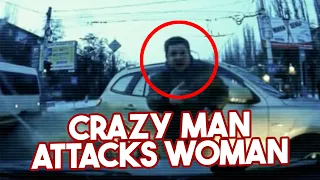 Road Wars: Women Driving - Crazy Man Attacks Woman #shocking