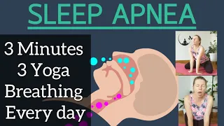 Sleep Apnea - 3 Minutes Yoga breathing practices everyday | Yoga for Sleep Apnea & Snoring relief