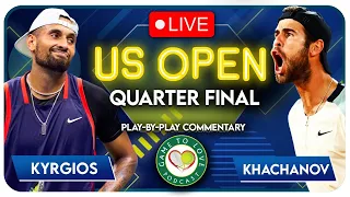 KYRGIOS vs KHACHANOV | US Open 2022 | LIVE Tennis Play-By-Play Stream