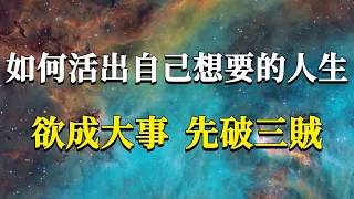 為何我們總是難以達成我們想要的結果？怎樣才能活出自己滿意的人生呢？欲成大事，先破三賊！#能量#業力 #宇宙 #精神 #提升 #靈魂 #財富 #認知覺醒 #修行