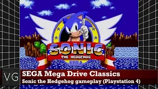 SEGA Mega Drive Classics (PS4) - Sonic the Hedghehog gameplay. No commentary.