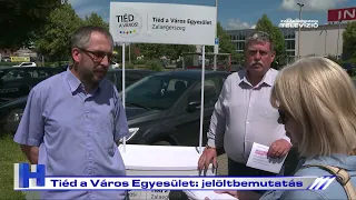 Választás 2024 - Tiéd a Város Egyesület: jelöltbemutatás – ZTV Híradó 2024-05-30