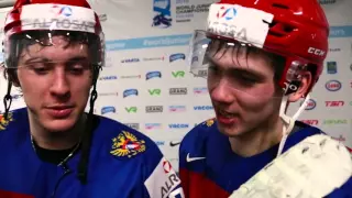 Комментарии игроков молодежной сборной России после победы над США в полуфинале МЧМ-2016