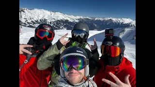 Полный спуск с Эльбруса на сноуборде 2022 insta 360 one r