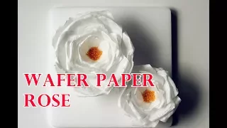 WAFER PAPER ROSE EASY STEP-BY-STEP TUTORIAL | INTHEKITCHENWITHELISA