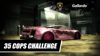 NFS Most Wanted - LAMBORGHINI GALLARDO -  35 COPS CHALLENGE