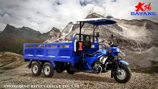 High quality new design 3 wheel motorcycle farm powered delivery van peru motorized cargo tricycle