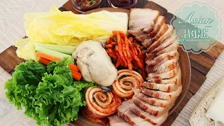 Bossam, Korean Boiled Pork Wrap