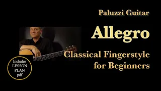 Allegro Classical Guitar Lesson for Beginners [Fingerstyle Technique]