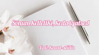 📮 Sõnum kelleltki, keda igatsed. 💌 Ajatu vali-kaart-stiilis