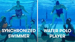 Water Polo Players Try Synchronized Swimming | SELF