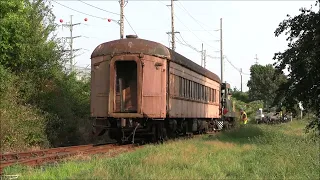 Abandoned passenger car moves again - Old Colony & Newport Railway - 8/2023