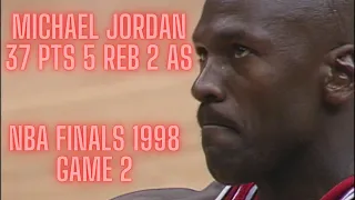 Michael Jordan Highlights 37 PTS 5 REB 2 AS NBA Finals 1998 Game 2 Chicago Bulls vs Utah Jazz