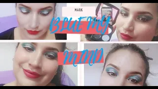 LOOK 1 BLUE MY MIND |MINI PALETA EPIC MARK| AVON 👌