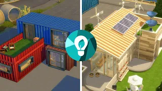 Green vs. Industrial House in The Sims 4: Eco Lifestyle