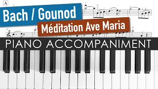 Bach / Gounod: Méditation - Ave Maria | Piano Accompaniment | Violin Sheet Music