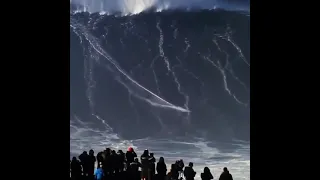 WOW. Sebastian Steudtner, a German pro surfer, rode a wave over 115 feet tall....