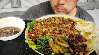 I prepared and ate the best vegetables fried rice with pork fry and Egg || Kents vlog.