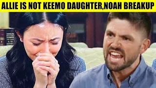 CBS Y&R Spoilers Allie is discovered not to be Keemo's child, Noah breaks up and leaves Genoa