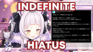 Shion explains why she is going on hiatus