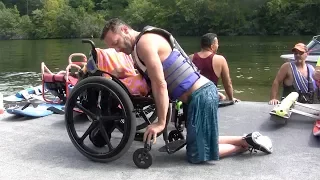 How I Transfer from Floor to Wheelchair - Joe Stone, C6/7 Incomplete Quadriplegic from Connecticut