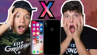 Apple iPhone X First Look  |  REACTING TO IPHONE X!!