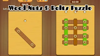 Wood Nuts & Bolts Puzzle | Level 2 | Main Games