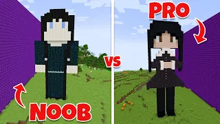 Aphmau Crew builds WEDNESDAY ADDAMS | NOOB vs PRO