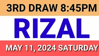 STL - RIZAL May 11, 2024 3RD DRAW RESULT
