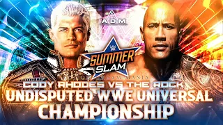CODY RHODES VS THE ROCK: The Story Continues (Summerslam 2024)